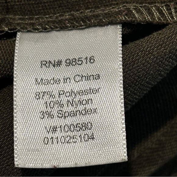 COLDWATER CREEK Sz 16 Pants Micro Corduroy Flare Bottoms Zipper Closure Trousers - Picture 11 of 12